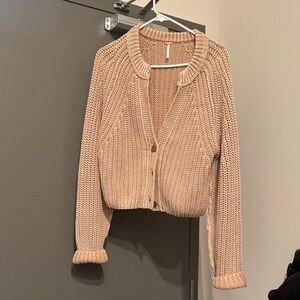 Free People Blush Knit Cardigan